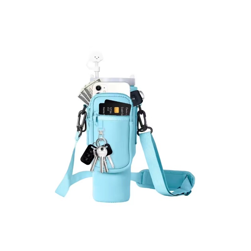 40 oz Water Bottle Carrier for Hands-Free Travel – Neoprene