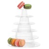 6 Tier Round Macaron Tower Cupcake Stand ，Clear Acrylic Display
