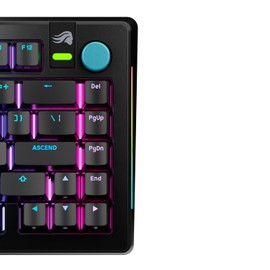 Glorious Gaming - Rotary Knob (Metal/Arctic Blue) for GMMK 3, GMMK PRO, and GMMK Numpad Keyboards, Tool-Free Installation