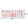 ZINIPIN FA00281 Foot Nail Sticker Watercolor Style Rose Pink