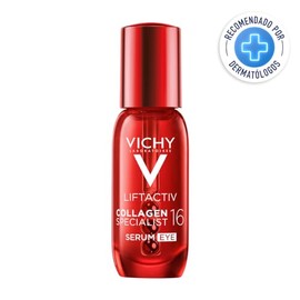 Vichy Liftactiv Collagen Specialist 16 Eye Sérum: Contorno de Ojos Anti-Arrugas y Anti-Ojeras Complejo Pro-Colágeno con Péptidos y Vitamina Cg Efecto Lifting Visible y Corrección de Bolsas Acción Revitalizante para una Mirada Más Firme y Joven, 15 ml