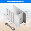 Extra Tall Pontoon Bimini H-Bracket for Pontoon Boats 1-1/4" Square