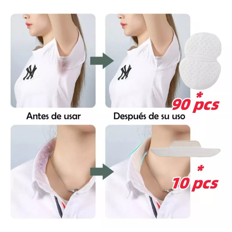 Dolores Parches Sudor Absorbe Almohadillas Axilas Cuello Evita Olor