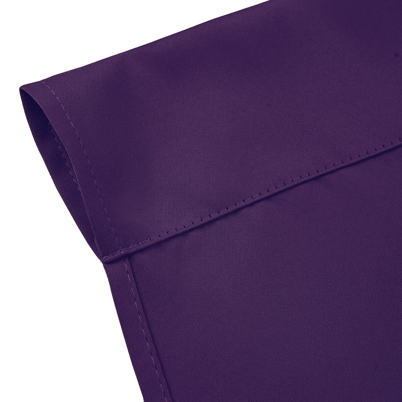 LEMOMO Purple Blackout Curtains/42 x 63 Inch/Set of 2 Panels