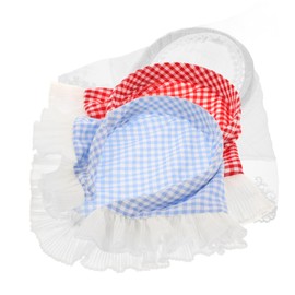 BESPORTBLE 3pcs Lightweight Plaid Headband for Women Fashionable Hair Scarves with Lace Trim Versatile Accessory for Elegant Styling and Effortless Hairdos