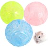 White Silent Exercise Ball Plastic Spinner Hamster Running for Sugar