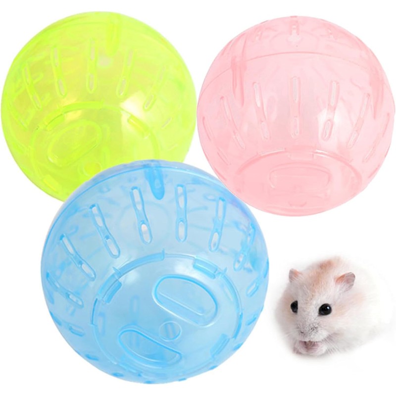 White Silent Exercise Ball Plastic Spinner Hamster Running for Sugar