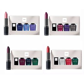 ZOYA Three Mini Nail Polishes & a Lipstick. Buy 2 or More Get 10% Discount. - Santa Baby