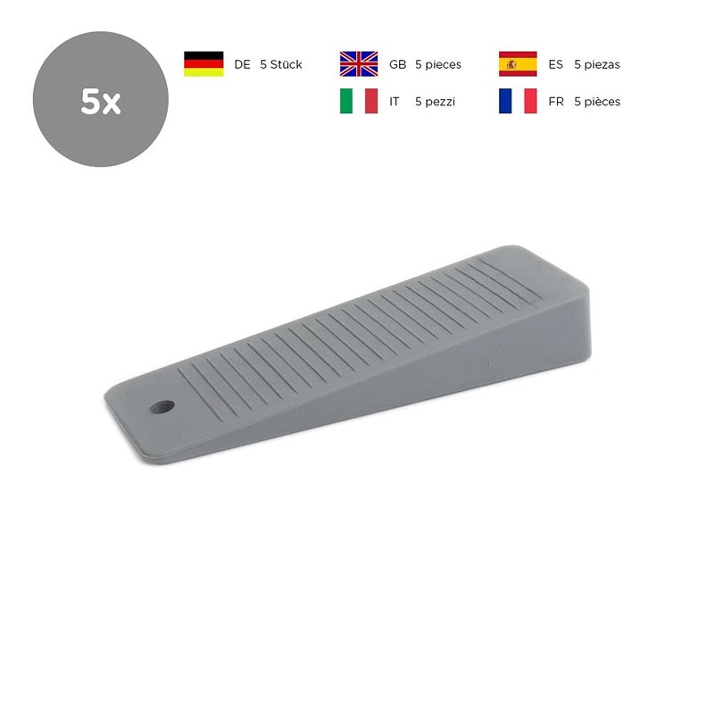 Sossai Door Shim/Wedge/Window Doorstop (Set of 5) hard rubber TSK95