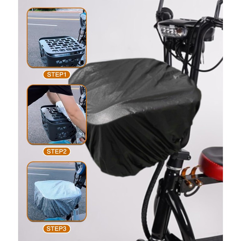 Bicycle Basket Cover, Front and Back, Front Cage Cover, Bicycle,