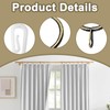 100 PCS Brass Curtain Rings and Hooks Set, 30mm Internal