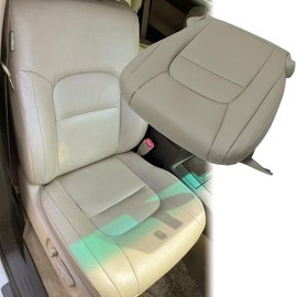 SecosAutoparts Driver Side Bottom Replacement Seat Cover Tan Compatible with Toyota Land Cruiser 2008 2009 2010 2011 2012 2013 2014 2015 2016 2017 2018 2019