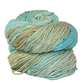 Knitsilk, 100% Recycled Silk Roving and Hand-Dyed Pure Mulberry Silk Yarn Perfect for Knitting, Crocheting, Weaving, and More 100 gm-225 Yards (Berlin) (Pack of 5)