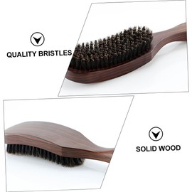 OHPHCALL Beard Brush Natural Boar Bristles and Smooth Handle for Men Grooming Tool for Beard Care and Facial Massage for Valentine Day and Father Day