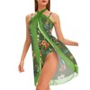 Women One Piece Swimsuit with Cover Up Sarong Wrap Bathing
