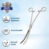 High Precision Locking Curved Hemostat Forceps 10" Pliers with Full