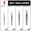 Milwaukee Electric - 4PC. Tile and Natural Stone BIT Set