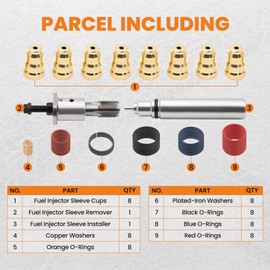 maXpeedingrods 7.3 Injectors Sleeve Cup Removal Installation Tool, for Ford 7.3L Powerstroke 1994-2003, Replace# 1833564C92/F4TZ9F538A