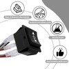 Momentary Rocker Switch 6-Pin Polar Reverse Switch DPDT (ON) OFF