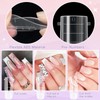 MELLIEX 144-Piece Dual Nail Forms Set, 6 Styles Acrylic Nail