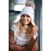ELIMELI® 15568 Women's Winter Hat, Warm Knitted Hat with Bobble,