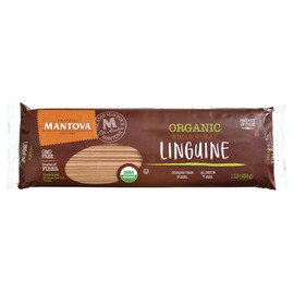 Mantova Italian Organic Linguine Whole Wheat Pasta, 1-Pound Bags (Pack of 6)
