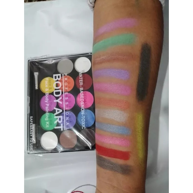 Be Fiesta Maquillaje Neón Kit Base De Agua