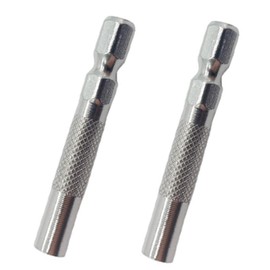 2 Pcs Screwdriver Adapter, 1/4 to 4mm Insert Bit Adapter, Compatible with Hex Shank Magnetic Holder for Quick Bit Change