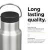 Insulated Classic Slim 12oz (With Loop Cap) Brushed Stainless Steel