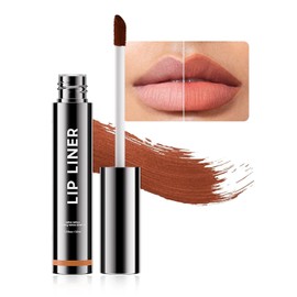 Delineador de Labios Desmontable, Delineador de Labios con Tatuaje, Delineador de Labios Despegable con Manchas, Larga Duración, Líneas de Labios Regordetas, Delineador de Labios Despegable (Dark brown, M)