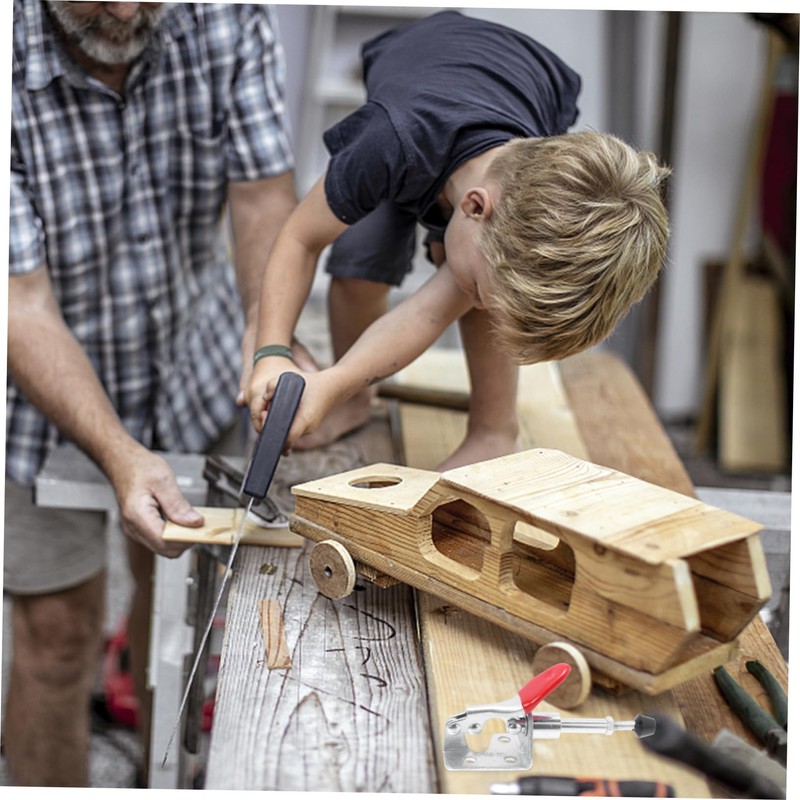 LALAFINA 4Pcs Toggle Clamp Durable Push Pull Clips for Quick