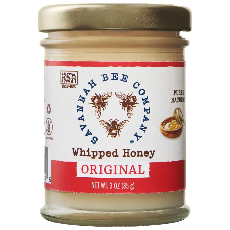 Savannah Bee Company Whipped Honey - All Natural Spreadable Honey