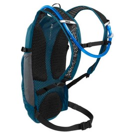CamelBak Lobo 9 Bike Hydration Pack - Helmet Carry - Magnetic Tube Trap - 70oz, Moroccan Blue/Black