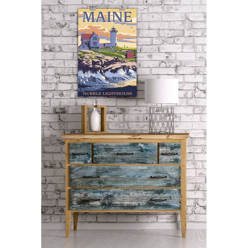 York, Maine - Nubble Lighthouse (16x24 Giclee Gallery Print, Wall