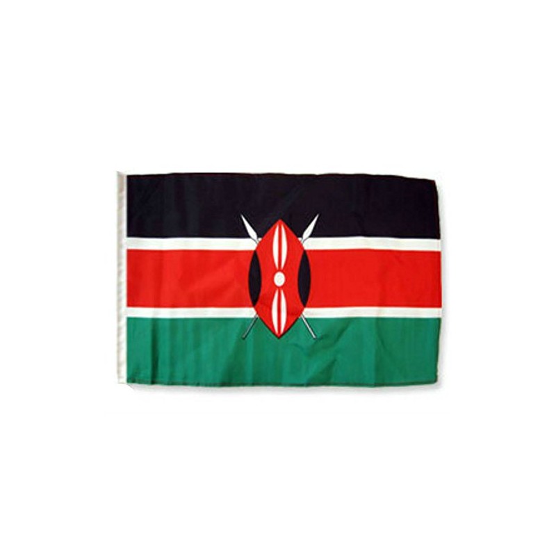 Kenya 12"x18" Sleeved Polyester Garden Flags