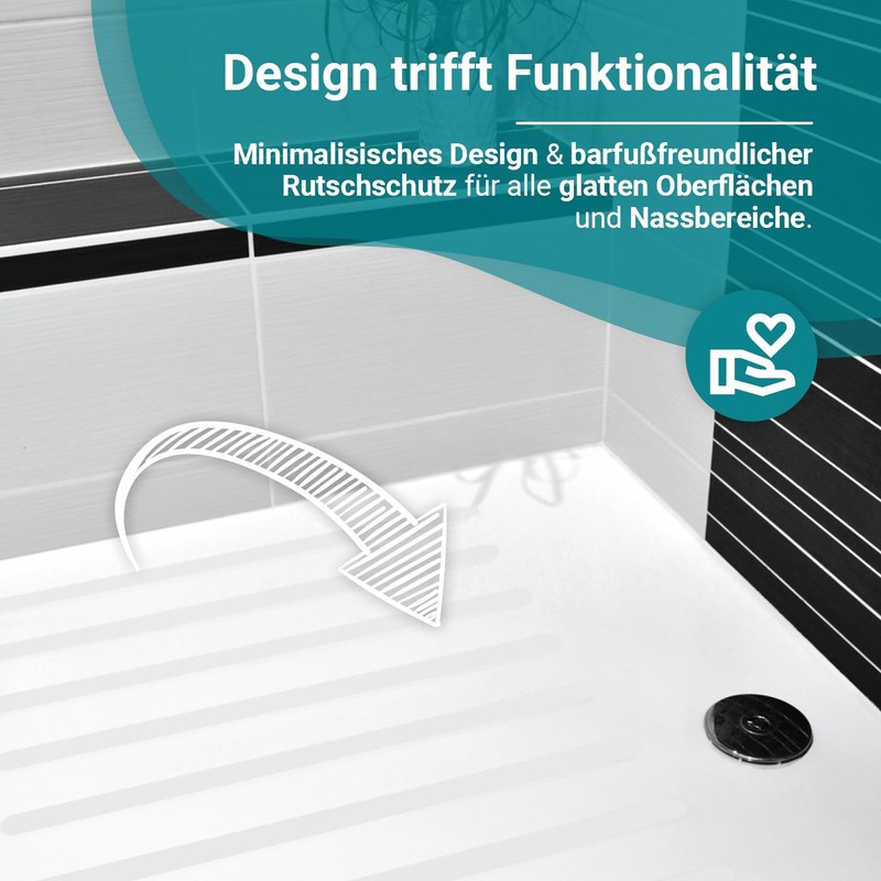 Non-Slip Strips for Showers and Baths Transparent / Self-Adhesive