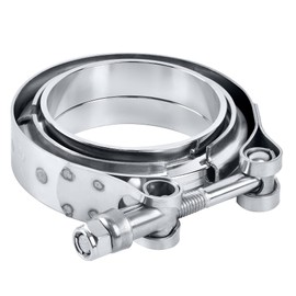 EVIL ENERGY V Band Clamp with Flange Male Female Stainless Steel (2, 2.5")