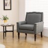 COSTWAY Modern Armchair Upholstered Living Room Chair w/Ergonomic Backrest and