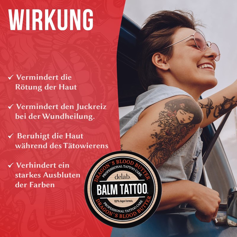 BALM TATTOO Dragon's Blood Tattoo Care Butter 250 ml, Vegan