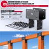 DOOTOO Stainless Steel Pergola Brackets, 4x4(Actual 3.5"x3.5") Post to Beam