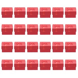 Abaodam 24 Piezas Cajas De Regalo Caja De Anillo De Propuesta Vitrina De Anillo Pendientes Tachuelas Caso Pequeñas Cajas De Cartón Cajas De Collar Pequeño Caja De Envío Caja Del Anillo 4x