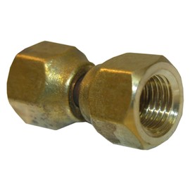 LASCO 17-5911 1/4-Inch Female Flare Swivel Brass Adapter