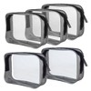 5 Pack TSA Approved Clear Toiletry Bag Clear Cosmetic Makeup