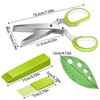 DRERIO Herb Scissors Multipurpose 5 Blade Scissors Kitchen Chopping Scissors
