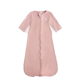 The Butterfly Swaddle Organic Cotton Blend, All-in-One Butterfly Wing Sleep Sack Transitional Training System for Newborn Infant Baby with Wash Bag, Large (12-17 lbs), Blushing Pink