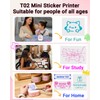 Memoking T02 Mini Printer - Print Pods Sticker Printer Portable