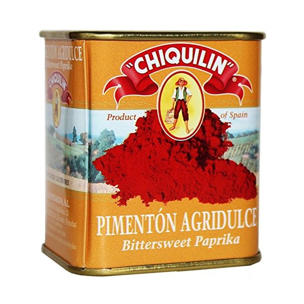 Chiquilin Pimenton Agridulce Bittersweet Paprika 2.64 oa