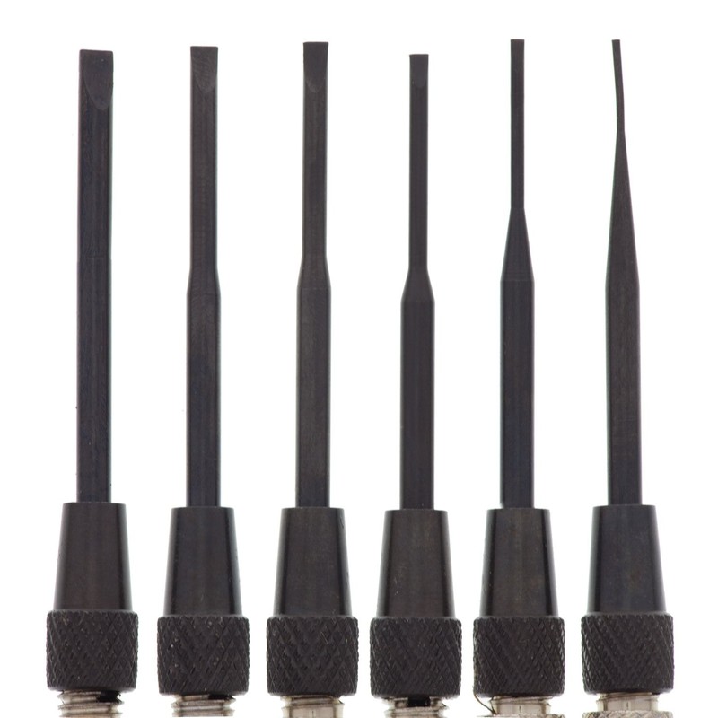 Moody 58-0116 6-Piece Steel Handle Slotted Precision Driver Set