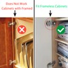 REDYA 20-Pack Hidden Hinges for Cabinet Doors Frameless Cabinet Hinges