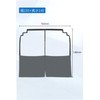 COBIVI Car Partition Film Transparent, Universal, Open and Close, Air